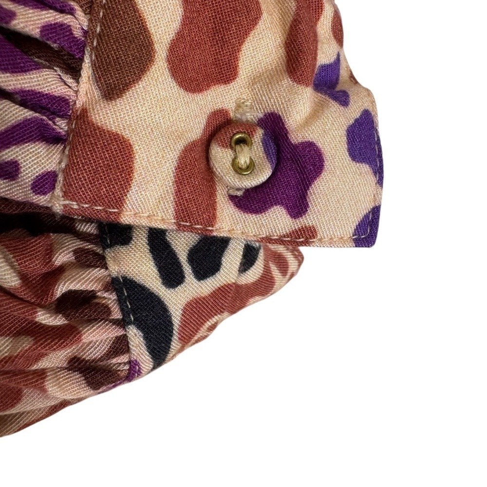 Carolina K Leopard Print Cowl Neck Maxi Dress Mauve Blush Size S - Picture 14 of 16